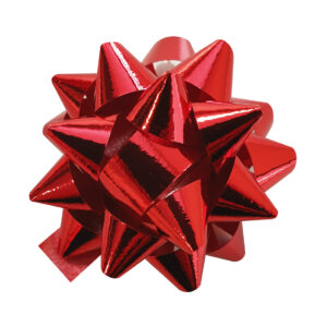 Starbow 10mm x 50mm metallic rood