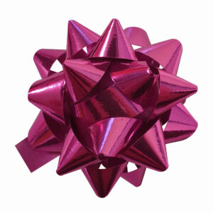 Starbow 10mm x 50mm metal fuchsia