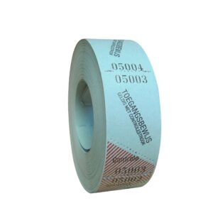 Toegangskaartje 30x57mm blauw, 500/rol