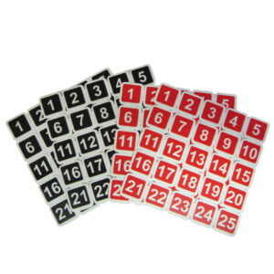 Tafelnummers voor klaverjassen