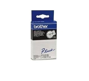 Brother tape transparant / zwart 12 mm