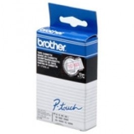 Brother tape transp/rood  12 mm