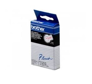 Brother tape wit/rood 9 mm