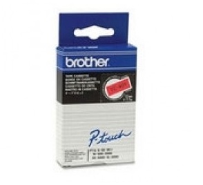 Brother tape rood/zwart 12 mm