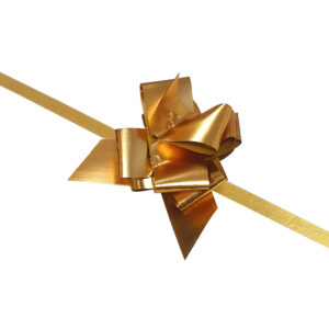 Trekstrik 14mm metallic mat goud (50x)