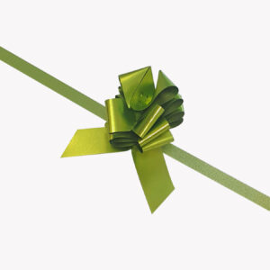 Trekstrik 14mm metallic mat groen (50x)