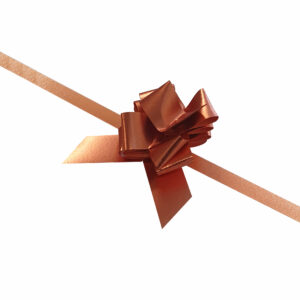 Trekstrik 14mm metallic mat brons (50x)