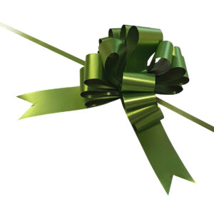 Trekstrik 31mm metallic mat groen (30x)