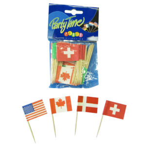 Vlagprikkers Internationaal assorti 7cm