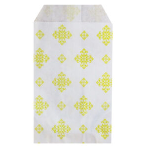 Papieren zak Sonate geel 70x130mm (100x)