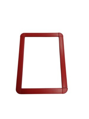 Kliklijst A4 kunststof rood 28mm rond